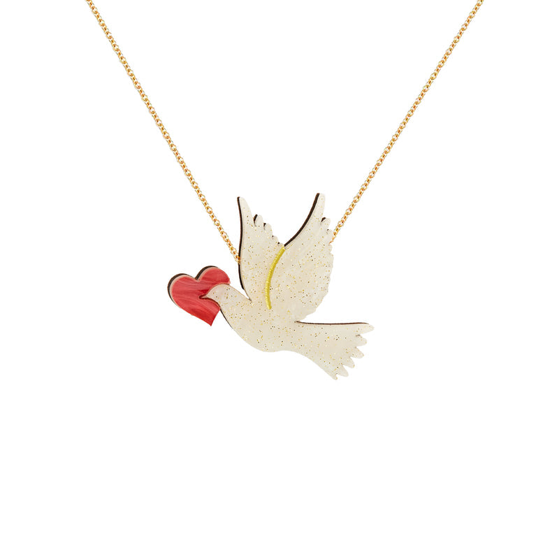 Lovebird Necklace by Fizz Goes Pop