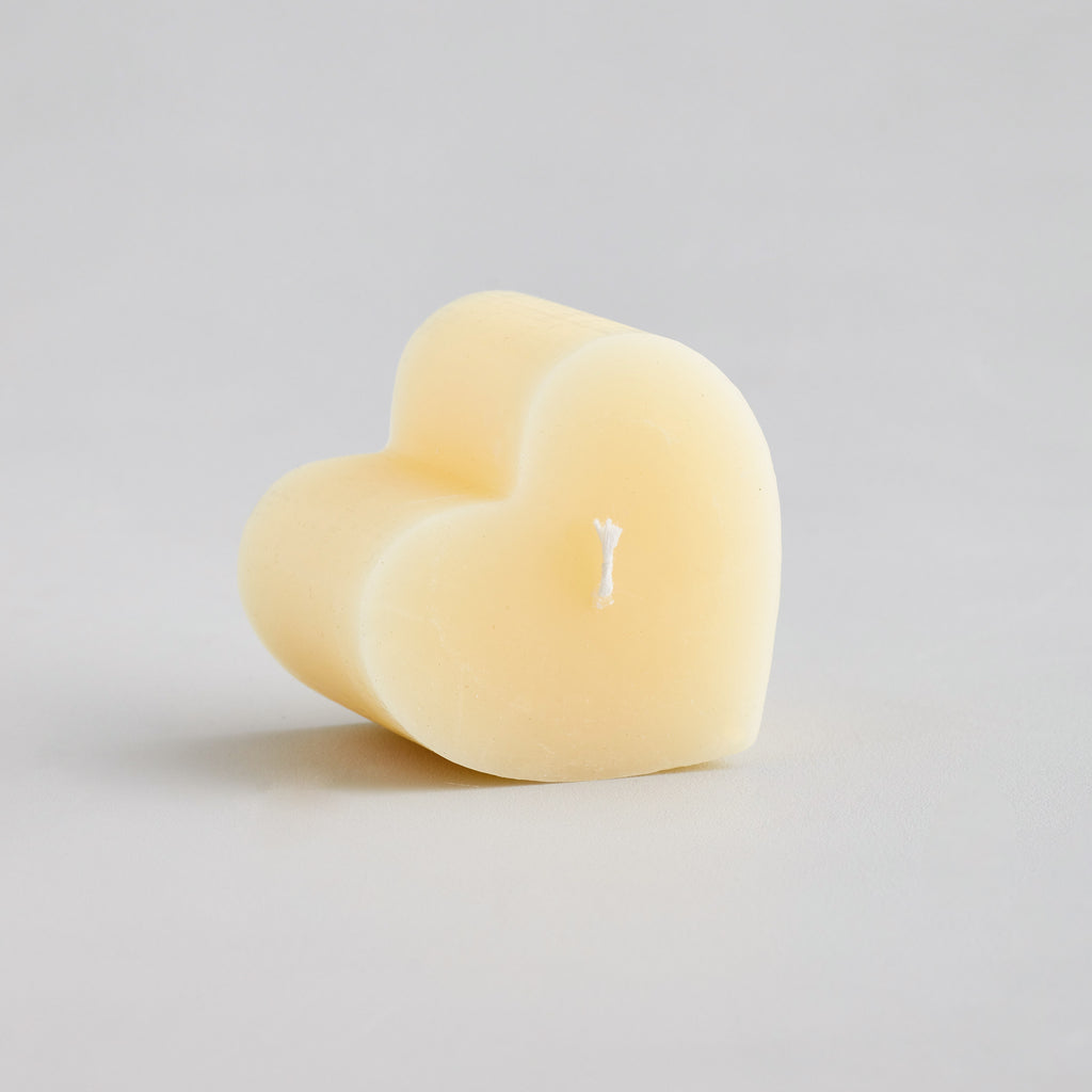 Ivory Heart Candle by St.Eval