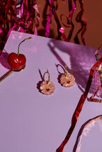 Load image into Gallery viewer, Pink Clam Hoop Earrings by Fizz Goes Pop

