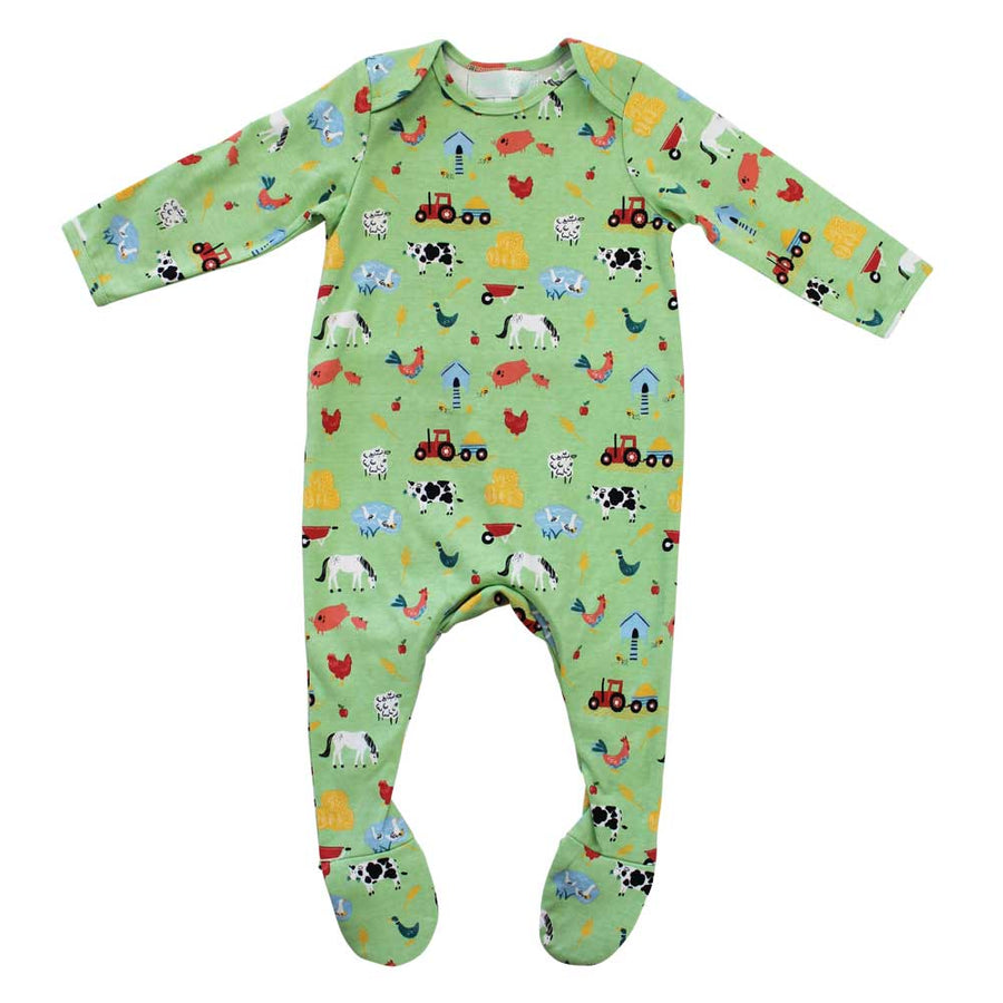 Farmyard Jumpsuit with Feet