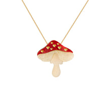 Load image into Gallery viewer, Mushroom Heart Necklace by Fizz Goes Pop
