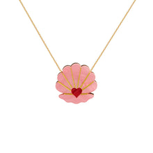 Load image into Gallery viewer, Pink Clam Necklace by Fizz Goes Pop
