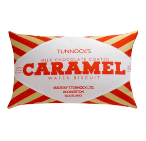 Tunnocks Caramel Wafer Printed Cushion