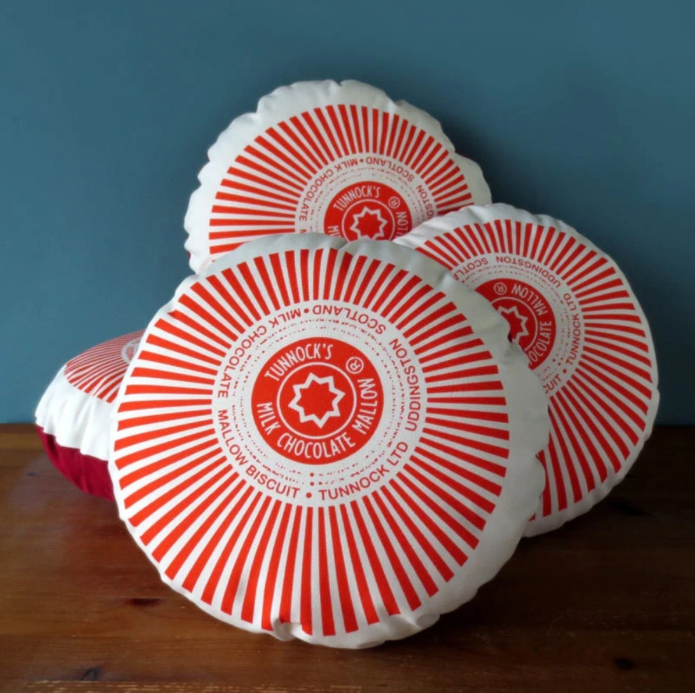 Tunnocks Teacake printed cushion