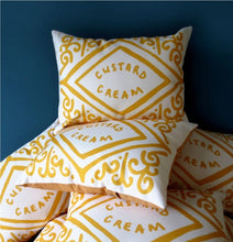 Load image into Gallery viewer, Classic Custard Cream Printed Cushion
