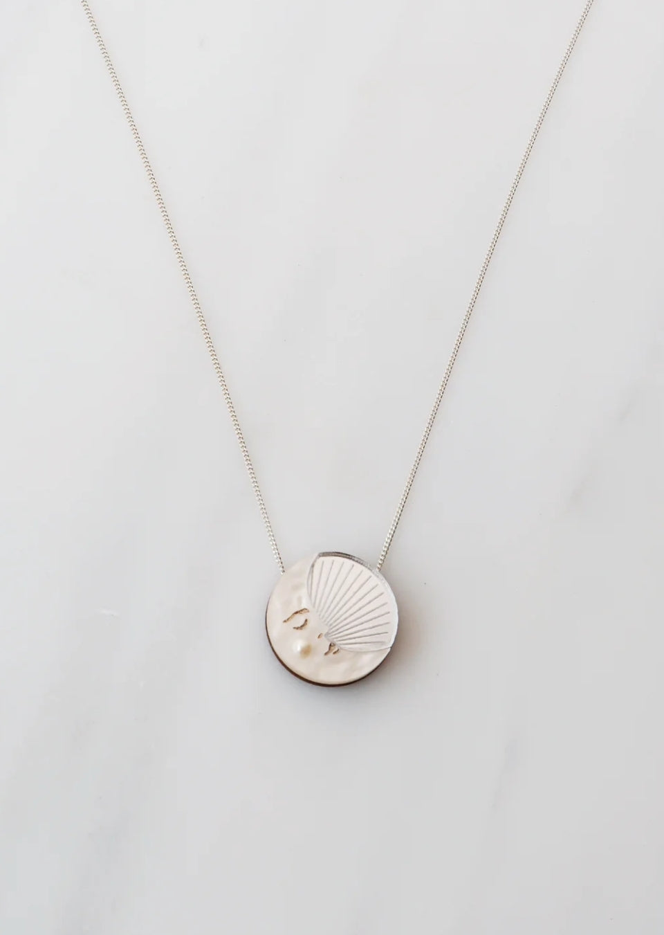 Moon Necklace (silver)