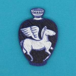 Pegasus Vase brooch