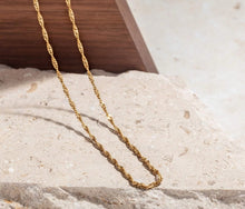 Load image into Gallery viewer, Gold vermeil twisted rope chain
