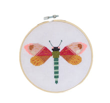 Load image into Gallery viewer, Dragonfly Brie Harrison Cross Stitch kit
