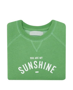 You Are My Sunshine sweater in Grass Green