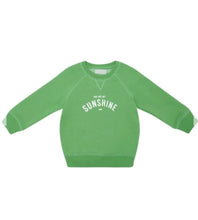 Load image into Gallery viewer, You Are My Sunshine sweater in Grass Green
