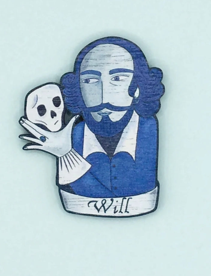William Shakespeare brooch