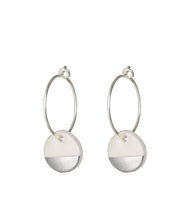 Load image into Gallery viewer, Silver Dipped Porcelain Earrings
