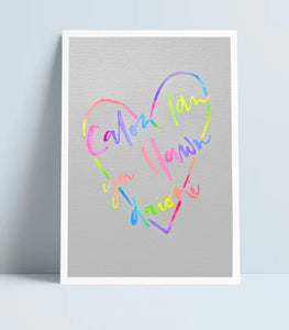Calon Lân heart print