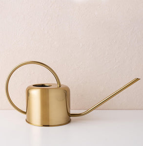 Brass effect watering can