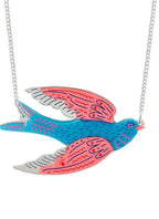 Blue Bird necklace by Tatty Devine x The Printed Peanut
