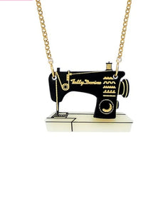 Mini Sewing Machine necklace by Tatty Devine