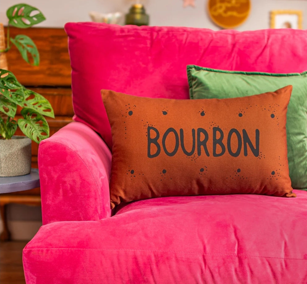 Bourbon biscuit printed cushion