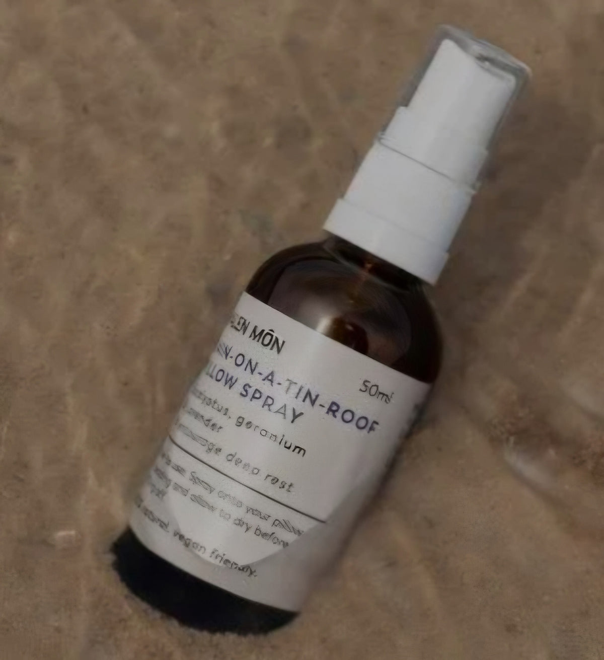 Rain-on-a-tin-roof Pillow Spray from Halen Môn