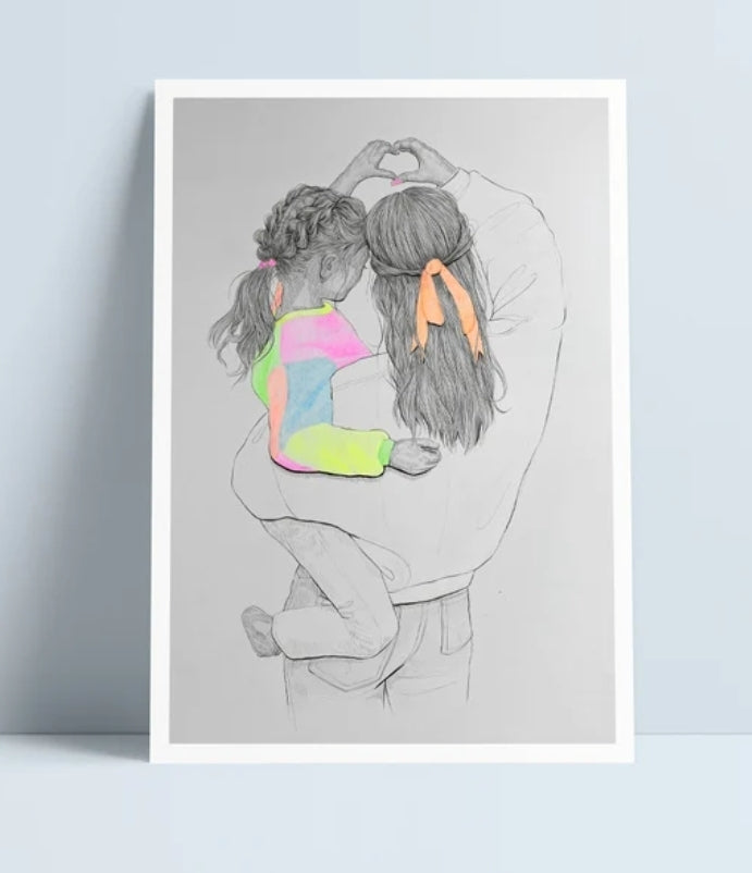 Mother and Daughter print by Niki Pilkington