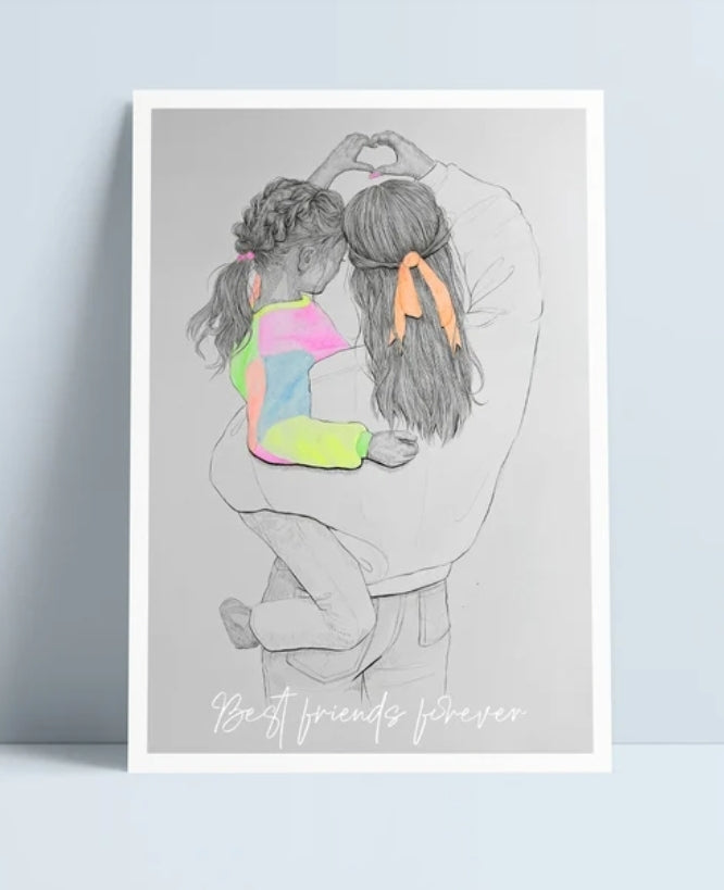 Mother and Daughter print by Niki Pilkington