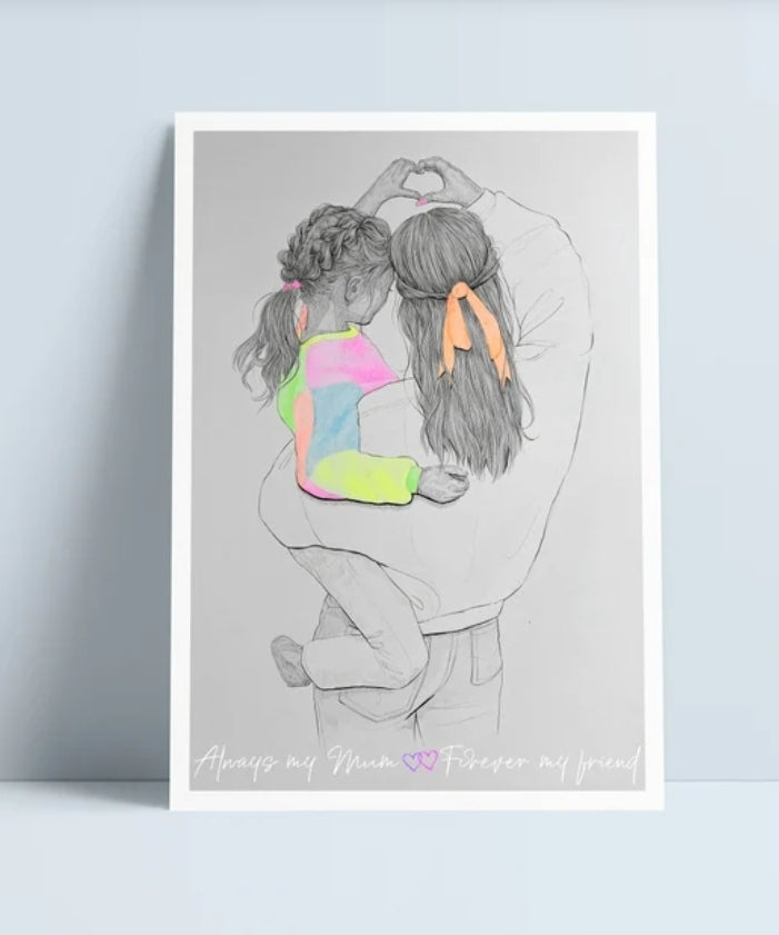 Mother and Daughter print by Niki Pilkington