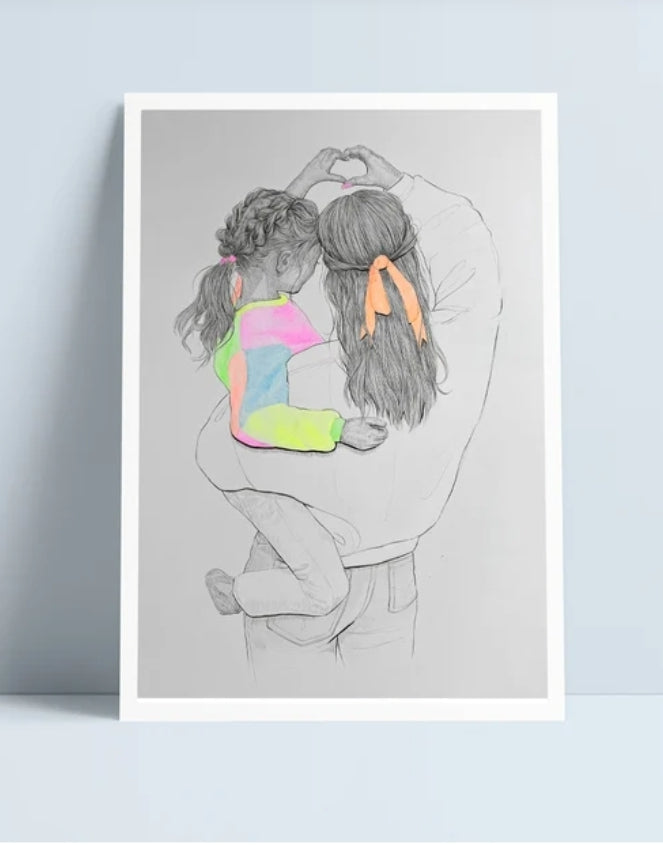Mother and Daughter print by Niki Pilkington