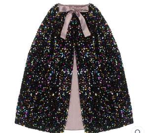 Rainbow dazzle sequin cape