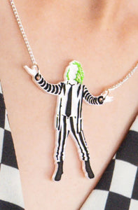 Beetlejuice Suit necklace