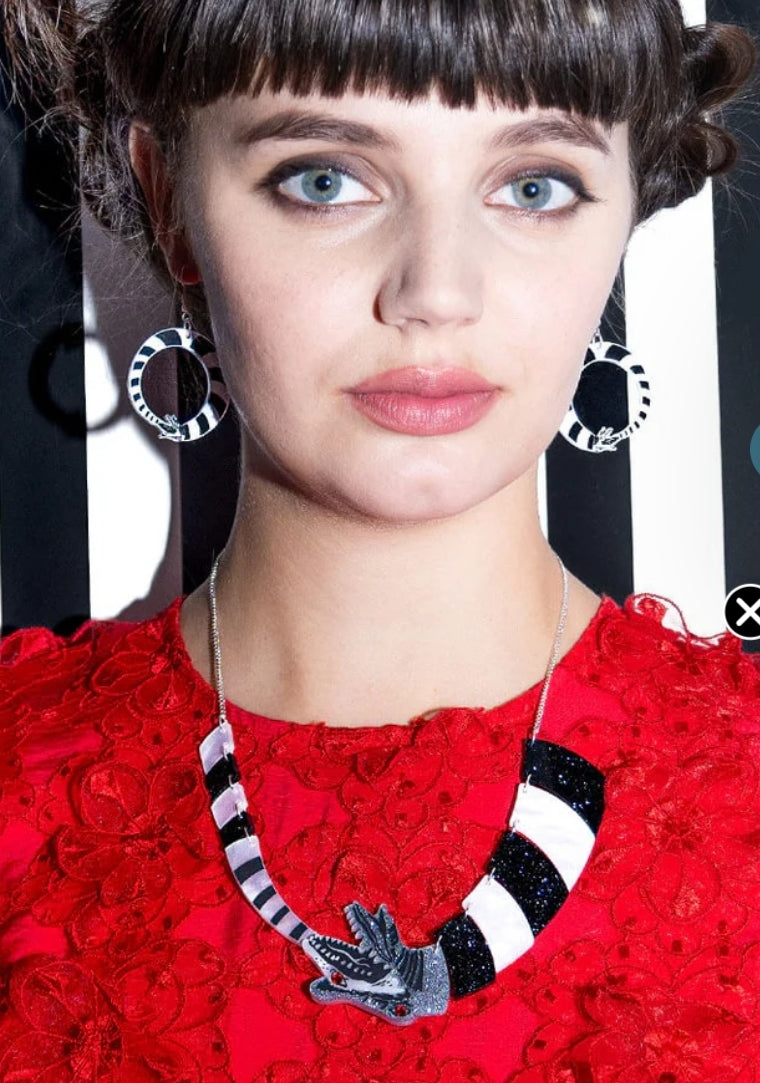 Beetlejuice Sandworm Necklace