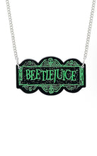 Load image into Gallery viewer, Beetlejuice Logo necklace
