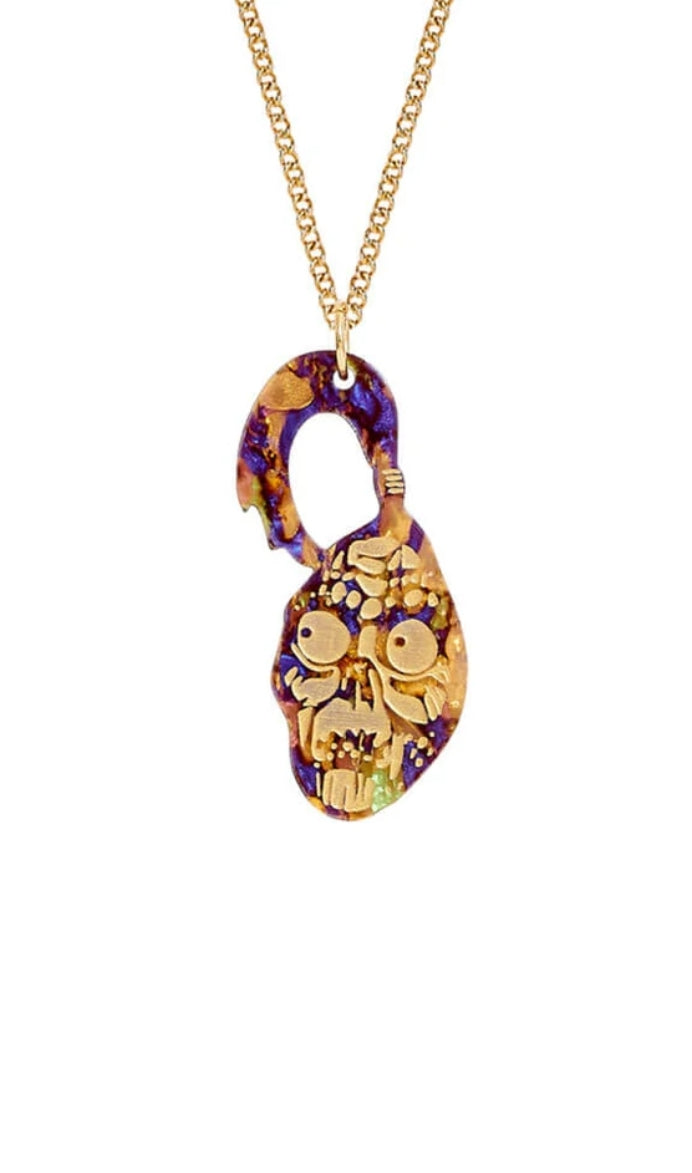 Beetlejuice Shrunken Head necklace