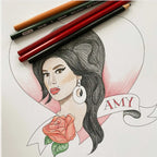 Amy Winehouse paper dress up doll and colouring book