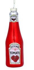 Ketchup Bottle Glass Decoration