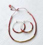 Miyuki Beads Hoops by Lora Wyn