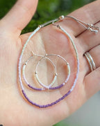 Miyuki Beads Hoops by Lora Wyn
