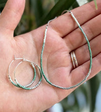Load image into Gallery viewer, Miyuki Beads Hoops by Lora Wyn
