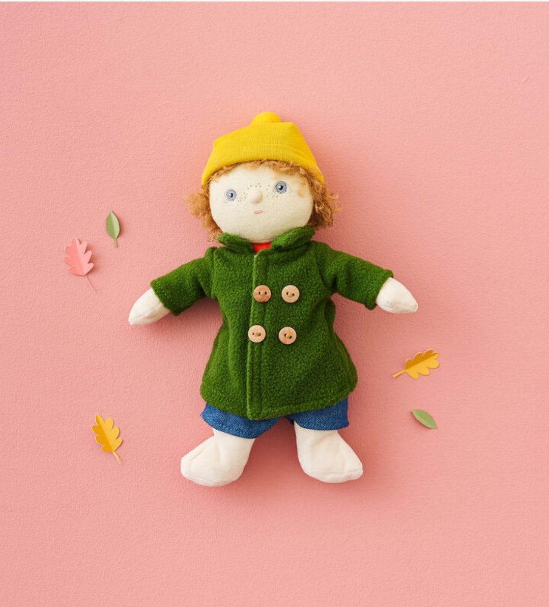 Dress Me Dinky - Charlie Chestnut - green by Dinkum Dolls by Olliella