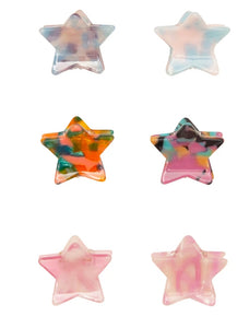 Mini star claw clips