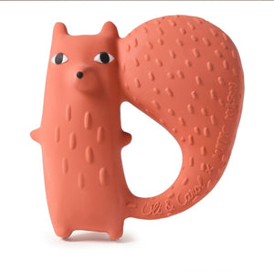 Cyril Squirrel Fox rubber toy/teether