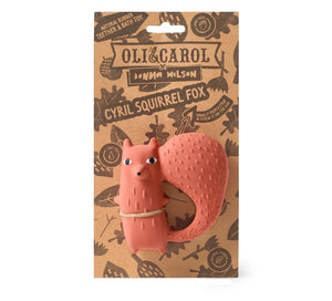 Cyril Squirrel Fox rubber toy/teether
