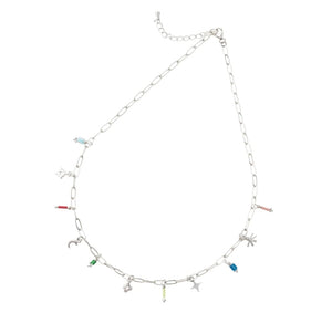 Glimmers Charm and Miyuki Beads necklace