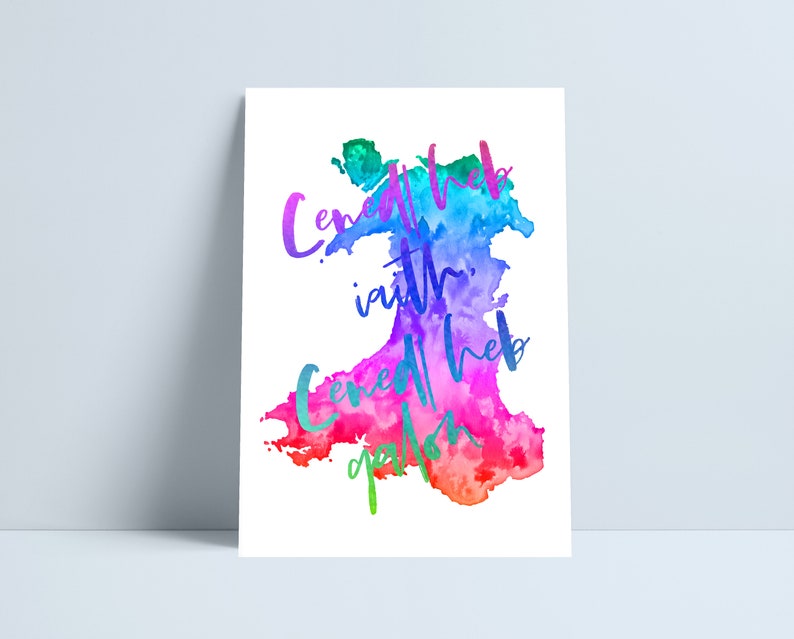 Cenedl heb iaith, cenedl heb galon Print