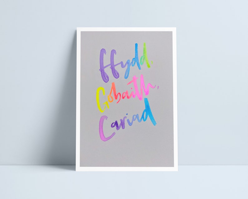 Ffydd, Gobaith, Cariad Print