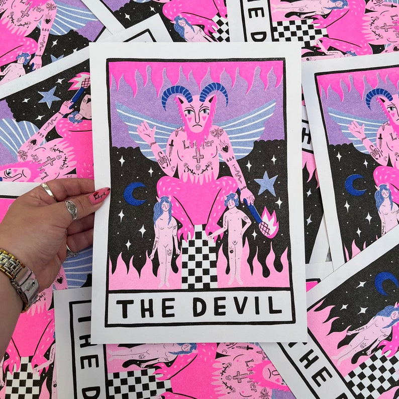 The Devil Tarot A4 Print