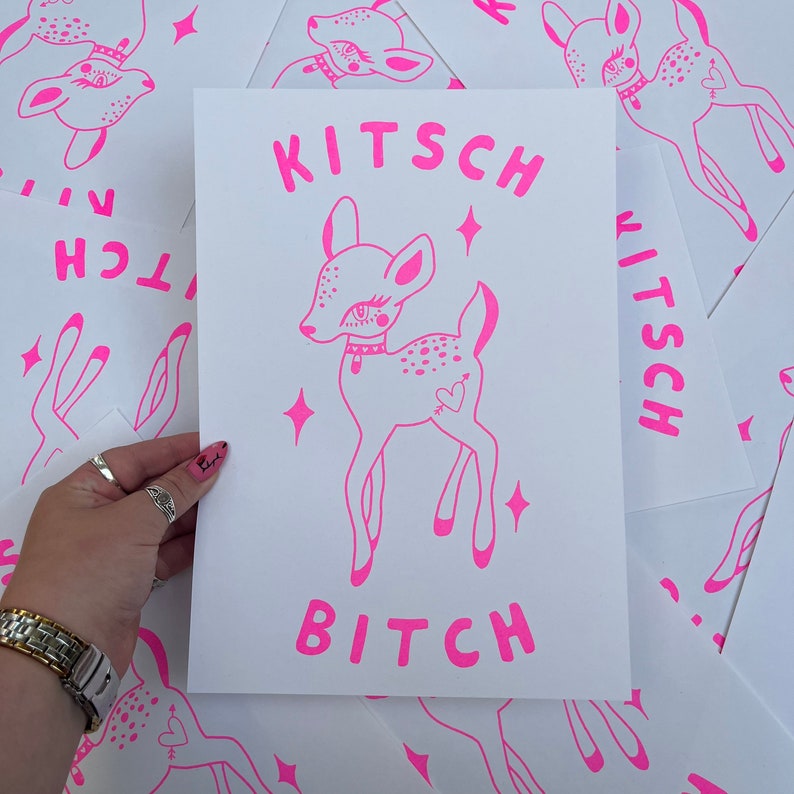 Kitsch Bitch A4 Print