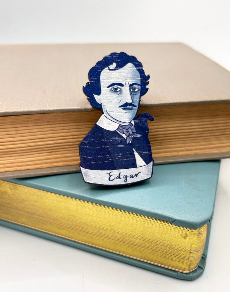 Edgar Allan Poe Brooch