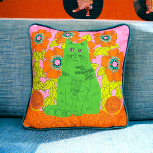 Andy The Cat Cushion by Neighbourhood Threat