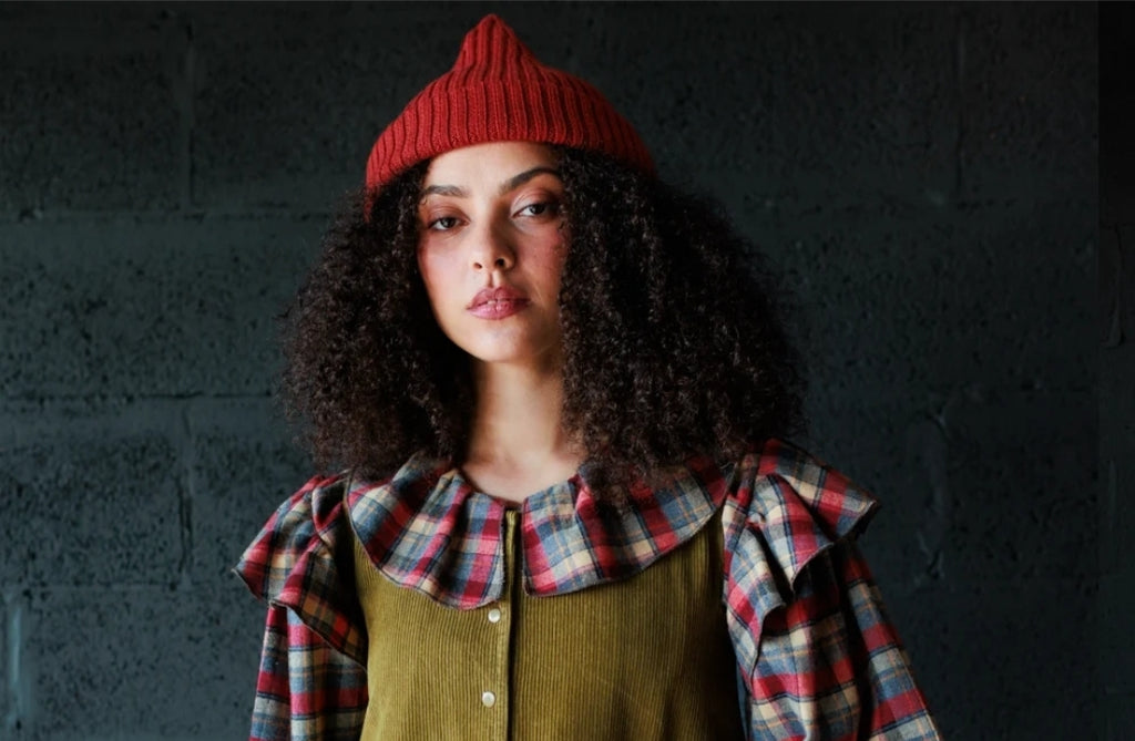 Coblyn Adult Beanie in Ruby by Mabli