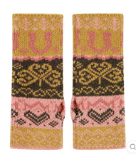 Load image into Gallery viewer, Fairisle Fiadh Wrist Warmers in Kelp by Black and Beech
